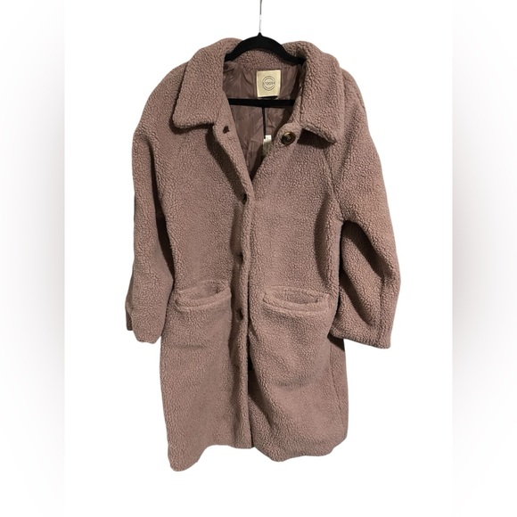 Stoosh Jackets & Blazers - Stoosh Cozy Tan Teddy Coat